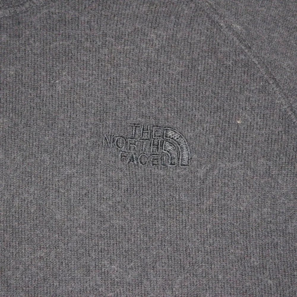 The North Face Mens Pullover Sweater‎ Navy Blue 1/4 Zip Size S Cotton Wool Blend